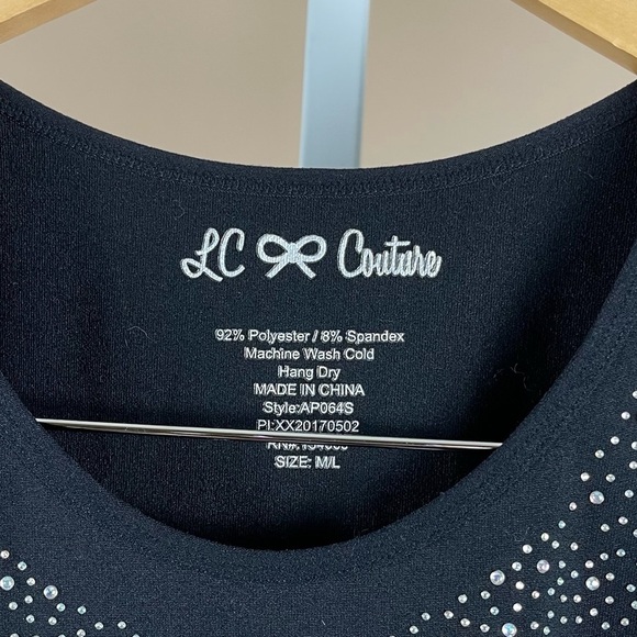 New! LC Couture Rhinestone Tank Top Size Medium Large Modest - Picture 6 of 7